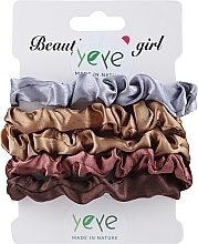 Fragrances, Perfumes, Cosmetics Satin Scrunchie Set, 5 pcs. - Yeye №3