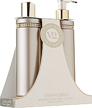 Fragrances, Perfumes, Cosmetics Brown Crystals Set (sh/gel/250ml + b/lot/250ml) - Vivian Gray 