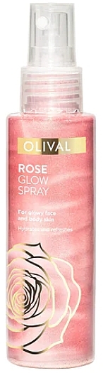 Shimmering Body & Face Spray - Olival Rose Glow Spray — photo N1