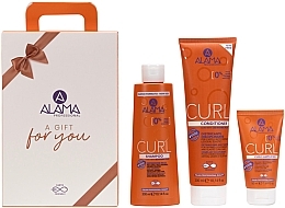 Set - Alama Curl A Gift For You (shm/300ml + h/cond/300ml + h/fluid/50ml)  — photo N1