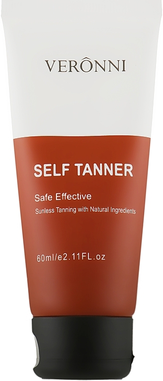 Self-Tanning Body Cream 'Lifting & Hydration' - Veronni Tinted Self-Tanning — photo N4