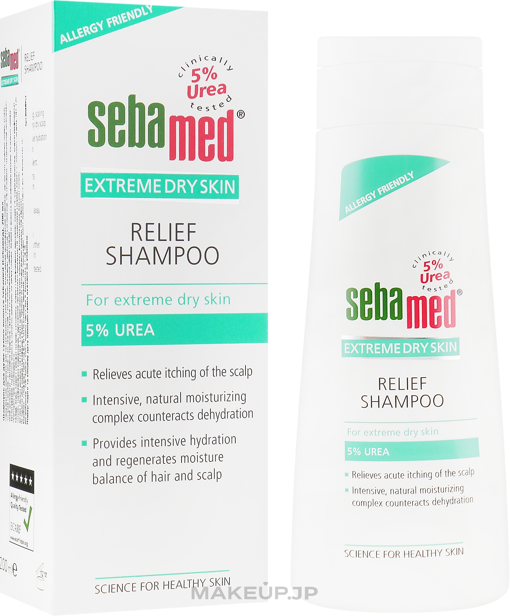 Very Dry Hair Shampoo - Sebamed Extreme Dry Skin Relief Shampoo 5% Urea — photo 200 ml