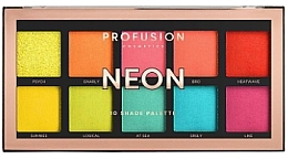 Fragrances, Perfumes, Cosmetics Eyeshadow Palette - Profusion Cosmetics Neon 10 Shades Eyeshadow Palette