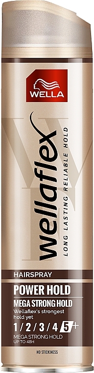 Hair Spray ‘Mega Strong Hold’ - Wella Wellaflex — photo N2