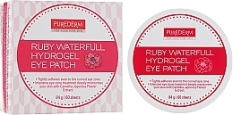 Fragrances, Perfumes, Cosmetics Pomegranate Hydrogel Eye Patch - Purederm Ruby Waterfull Hydrogel Eye Patch