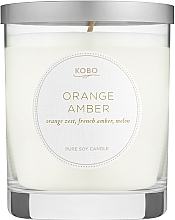 Fragrances, Perfumes, Cosmetics Kobo Orange Amber - Scented Candle