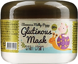 Fragrances, Perfumes, Cosmetics Night Snail Cream Mask - Elizavecca Face Care Milky Piggy Glutinous Mask 80% Snail Cream