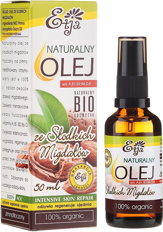 Sweet Almond Natural Oil - Etja Natural Oil — photo N1