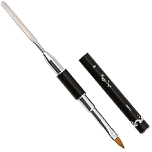 Fragrances, Perfumes, Cosmetics Double-sided Makeup Brush №6 - Peggy Sage