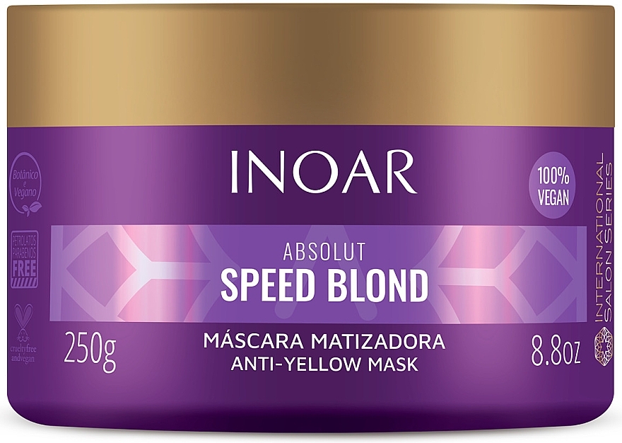 Anti-Yellow Hair Mask - Inoar Absolut Speed Blond Anti-Yellow Mask — photo N1