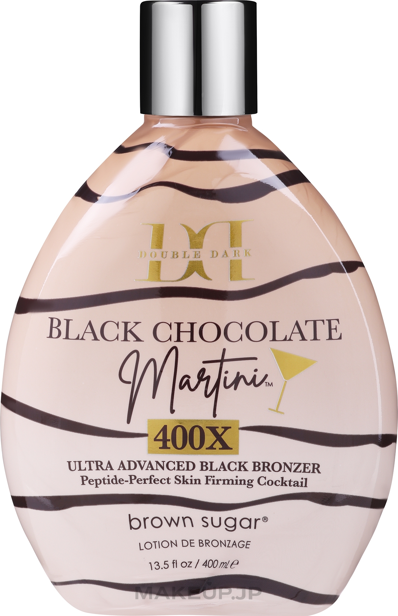 Solarium Cream with Mega-Dark Bronzers, Wheat Germs & Peptides - Tan Incorporated Martini 400X Double Dark Black Chocolate — photo 400 ml