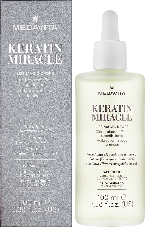 Smoothing Hair Drops - Medavita Keratin Miracle Liss Magic Drops — photo N2