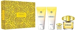 Fragrances, Perfumes, Cosmetics Versace Yellow Diamond - Set (edt/90ml + edt/mini/5ml + b/lot/100ml + sh/gel/100ml)