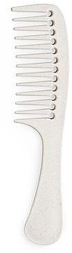 Comb with Handle, biodegradable, beige - IDC Institute Eco All Purpose Comb — photo N1