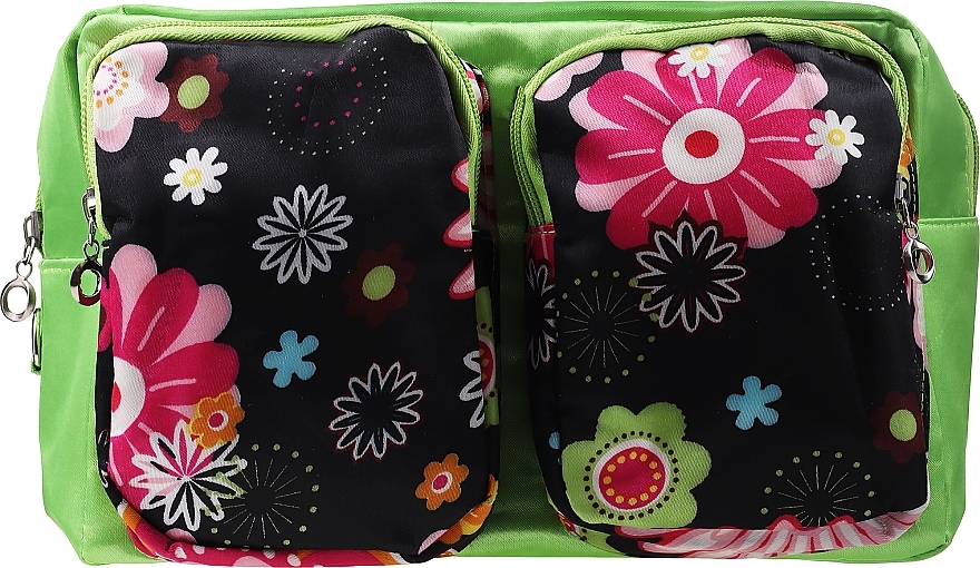 Makeup Bag "Flower Kuferek", green - Top Choice — photo N2