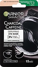 Soothing Eye Mask - Garnier SkinActive Charcoal Caffeine Depuffing Eye Mask — photo N1