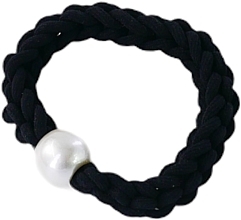 Fragrances, Perfumes, Cosmetics Twisted Hair Tie with Bead, black - Lolita Accessories