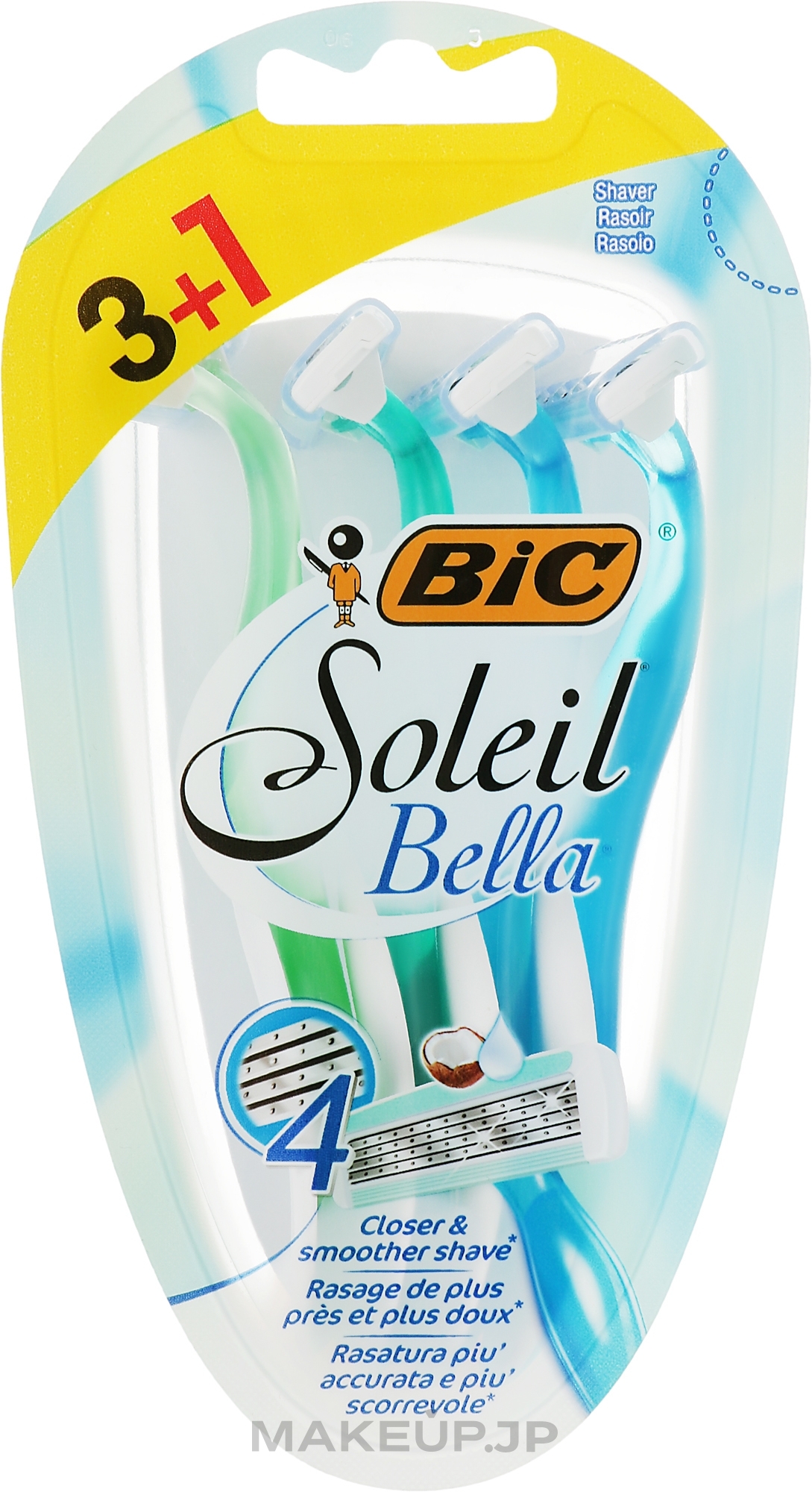 Shaving Razor, 4 pcs - Bic Soleil Bella — photo 4 szt.