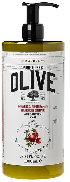 Shower Gel "Pomegranate" - Korres Pure Greek Olive Pomegranate Shower Gel — photo N2