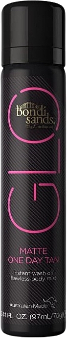 Moisturizing Self-Tanning Mist - Bondi Sands GLO Body Mist One Day Tan Matte — photo N1