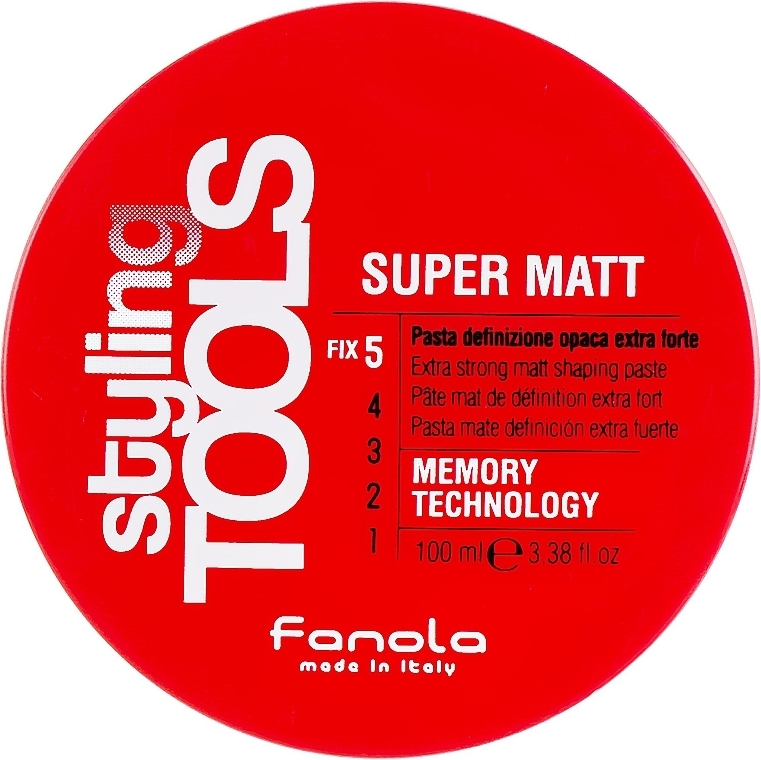 Matte Extra Strong Hold Paste - Fanola Tools Super Matt Paste — photo N1