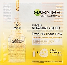 Fragrances, Perfumes, Cosmetics Sheet Mask with Vitamin C - Garnier SkinActive Fresh-Mix Sheet Mask with Vitamin C