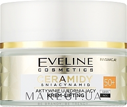 Fragrances, Perfumes, Cosmetics Active Firming Lifting Cream 50+ - Eveline Cosmetics Ceramidy & Niacynamid