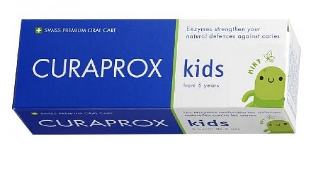 Kids Toothpaste with Sweet Mint Flavor - Curaprox Kids Mint Toothpaste — photo N2