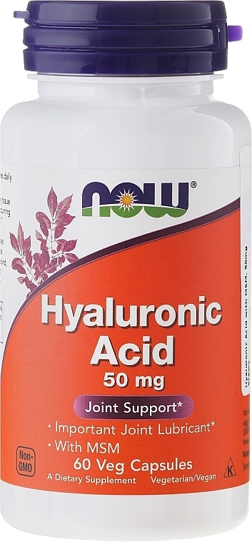 Hyaluronic Acid - Now Foods Hyaluronic Acid 50 mg — photo N3