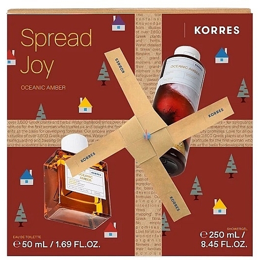 Korres Oceanic Amber Spread Joy - Set (edt/50 ml + sh/gel/250 ml) — photo N2