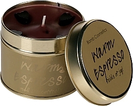 Fragrances, Perfumes, Cosmetics Tin Scented Candle - Bomb Cosmetics Warm Espresso Tin Candle