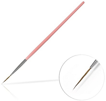 Nail Art Brush, 15 mm Pink - Silcare Brush 03 — photo N1