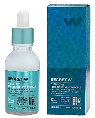 Face Serum - Enough Secret W Green Care Pore Tightening Ampoule — photo N1