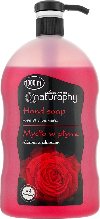 Hand Liquid Soap "Rose" - Naturaphy Hand Soap — photo N1