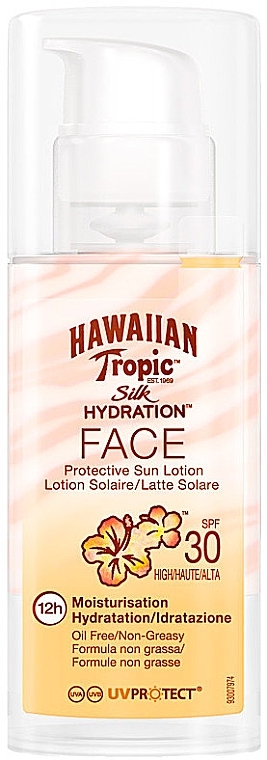 Facial Sun Cream - Hawaiian Tropic Silk Hydration Face With SPF 30 — photo N1