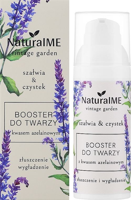 アゼログリシン配合フェイシャルブースター「セージ＆シスタス」 - NaturalME Vintage Garden Sage & Cistus Exfoliation & Smoothing Booster With Azeloglycine — photo N2