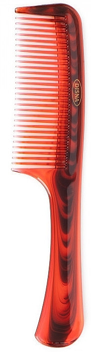 Hair Comb PE-25, 23 cm, with rounded handle - Disna — photo N1