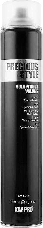 Medium Hold Spray 'Gorgeous Volume' - KayPro Precious Style Volume Medium Hold Hairspray — photo N1
