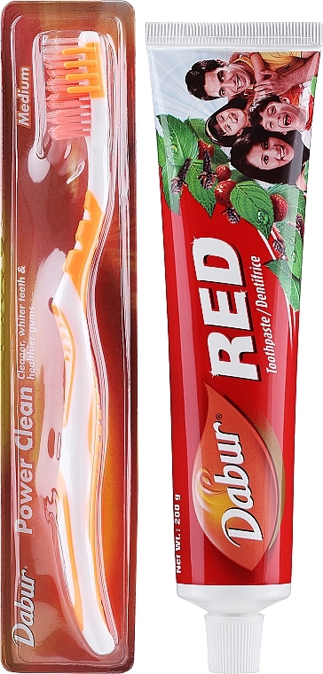 Set with Orange Brush - Dabur Red — photo N1