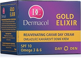 Rejuvenating Day Cream - Dermacol Gold Elixir Rejuvenating Caviar Day Cream — photo N3