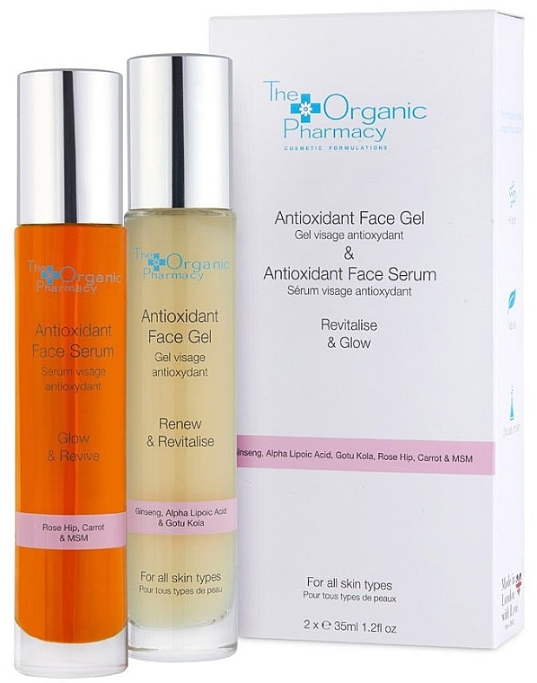 Set - The Organic Pharmacy Antioxidant Duo (f/ser/35ml + f/gel/35ml) — photo N1