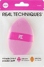 Fragrances, Perfumes, Cosmetics Powder Puff - Real Techniques Miracle 2-In-1 Powder Puff