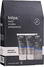 Fragrances, Perfumes, Cosmetics Set - Tolpa Dermo Men Hydro Set 2020 (f/gel/75ml + ash/balm/125ml + f/sh/gel/150ml)