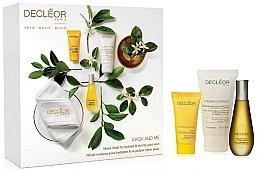 Fragrances, Perfumes, Cosmetics Set - Decleor Hydrating Mask and Me Kit (serum/15ml+cr/foam/50ml + mask/15 ml + band)