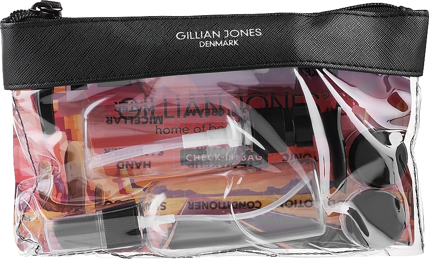 Cosmetic Bottle Set - Gillian Jones Cimi Transparent Check In Bag — photo N4