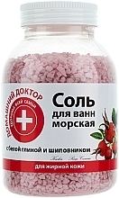 White Clay & Rosehip Bath Salt - Domashniy Doktor — photo N1