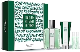 Caron Pour Un Homme de Caron - Set (edt/125ml + edt/5ml + edp/5ml + sh/gel/75ml) — photo N1