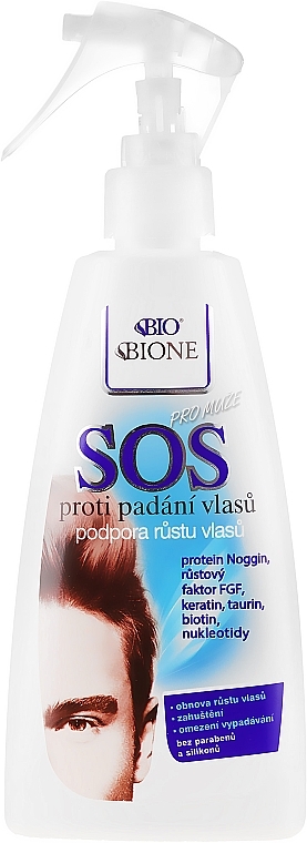 Anti Hair Loss Spray - Bione Cosmetics SOS Anti Hair Loss For Men — photo N1