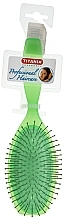 Fragrances, Perfumes, Cosmetics 11-Row Massage Hair Brush, green - Titania