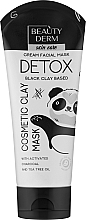 Black Clay Face Mask - Beauty Derm Detox Cream Facial Mask — photo N1